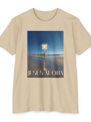 Unisex CVC Jersey T-shirt "Jesus=Aloha"