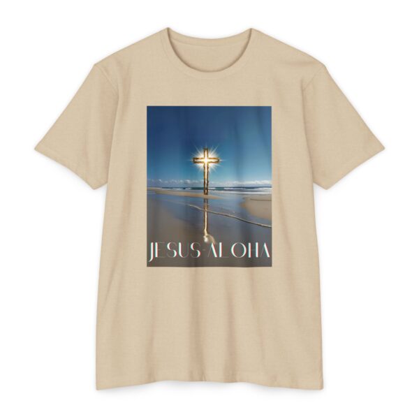 Unisex CVC Jersey T-shirt "Jesus=Aloha"