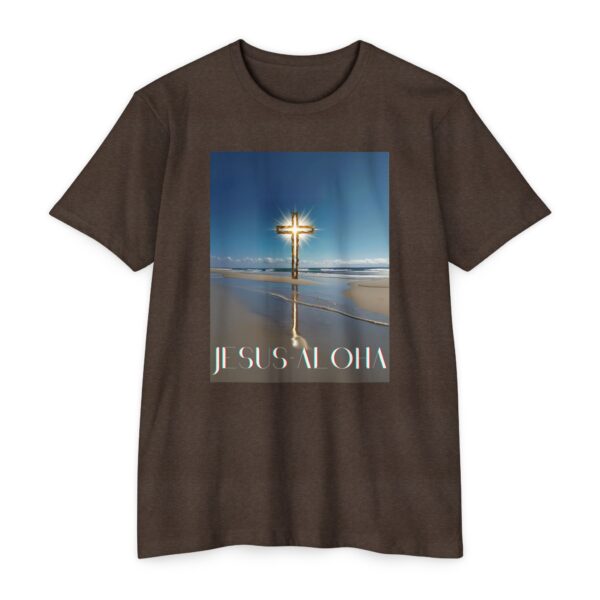 Unisex CVC Jersey T-shirt "Jesus=Aloha"