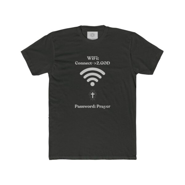 Unisex Cotton Crew Tee "Wifi Connect to GOD"