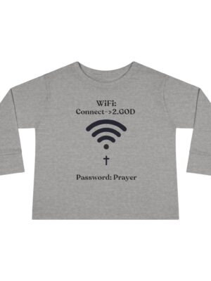 Toddler Long Sleeve Tee "Wifi GOD"