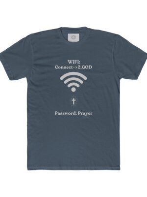 Unisex Cotton Crew Tee "Wifi Connect to GOD"