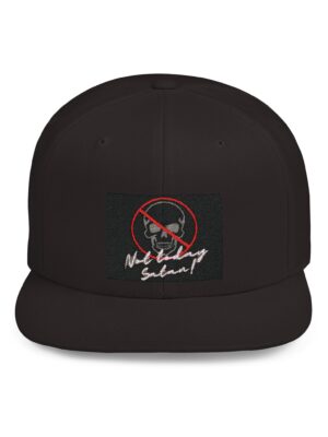 Flat Bill Snapback " Not today Satan"