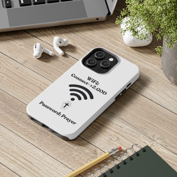 Tough Phone Cases for Iphone and Samsung"Wifi connect to GOD"